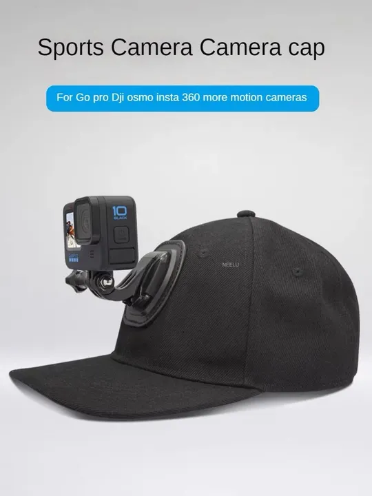 Chapéu Boné de sol de lona ajustável para gopro