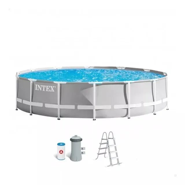 Piscina Estrutural Redonda 8.592 L. Com Bomba E Escada