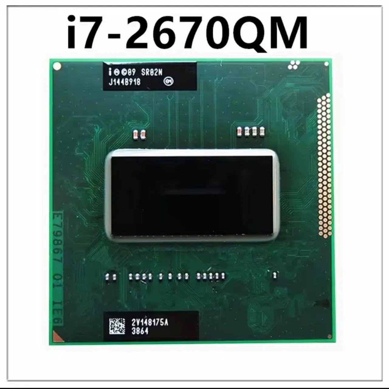 Processador Intel Core i7 2670qm turbo 3.1  p notebook socket rpga 998  ( novo )