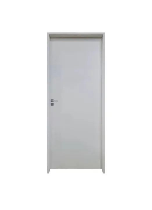 Kit Porta de Madeira 210x72cm Batente 9,5cm Lisa Primer Uniportas - Foto 6