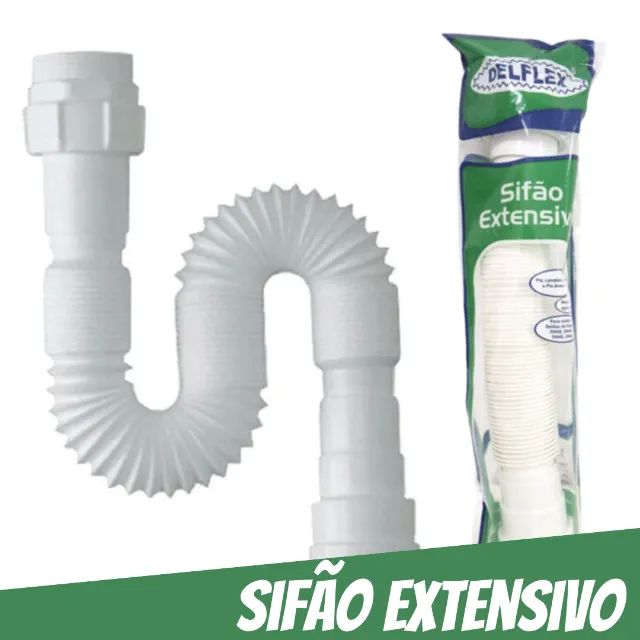 Sifão Tubo Extensivo para Lavatório e Tanque - Delflex _ CS499