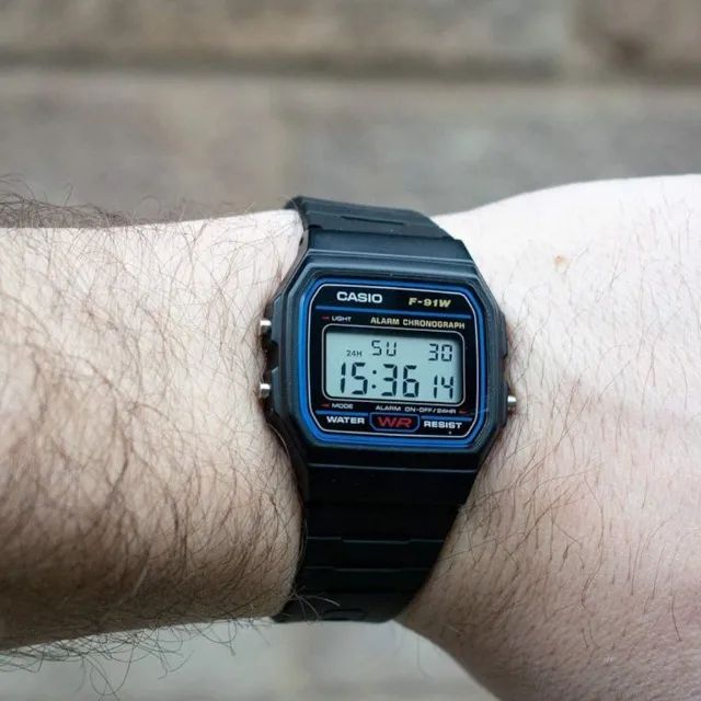 Relógio Casio Digital Funcional F-91W Novo (Com Garantia) - Foto 4