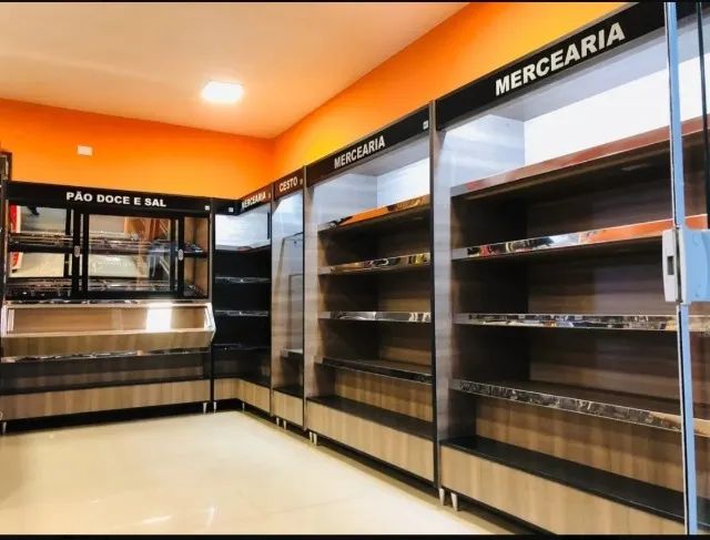 Montagem comercial balcão para padaria Vasca Pão Doce E Sal, Cesto E Mercearia. - Foto 3