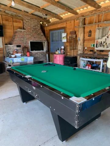 Troca de tecido e reformas de mesas de bilhar 