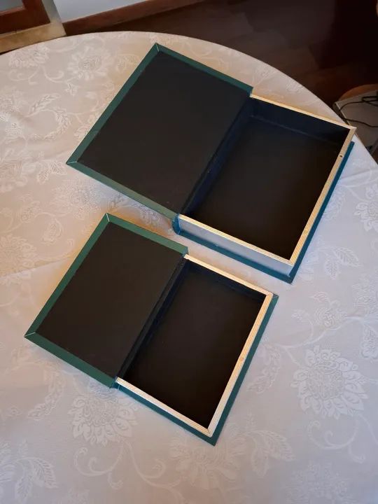 Dupla de caixas decorativas novas tipo livro da Westwing  - Foto 4