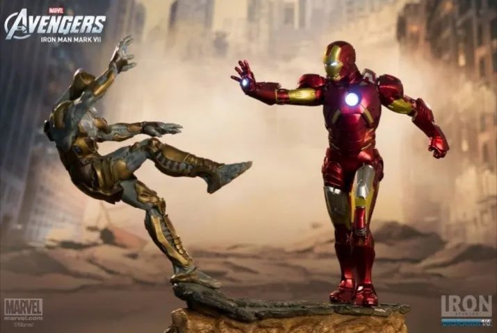Iron Man - Homen de Ferro - Iron Studios - 1/6 - Estátua - Diorama - Vingadores - Marvel