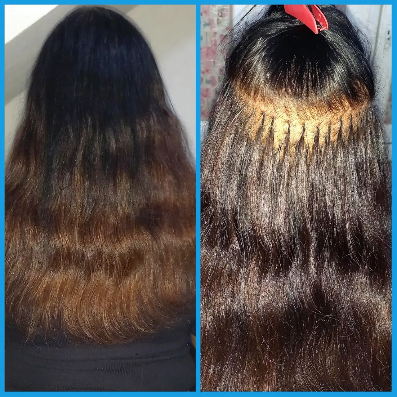 Mega hair queratina