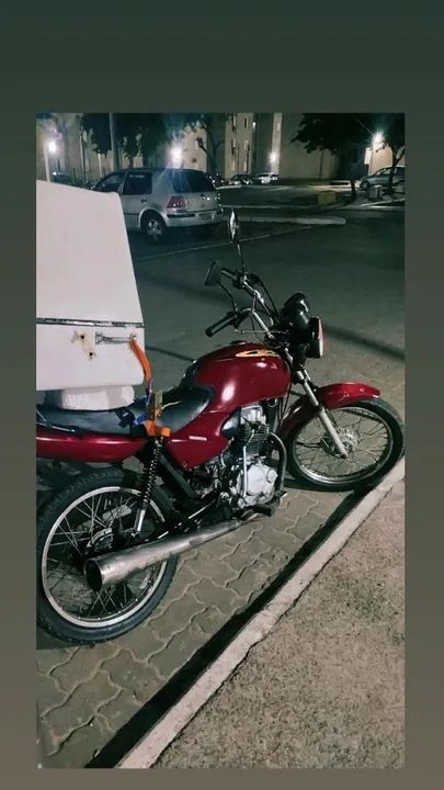 Motocicleta Honda 125 Vermelha - Foto 2