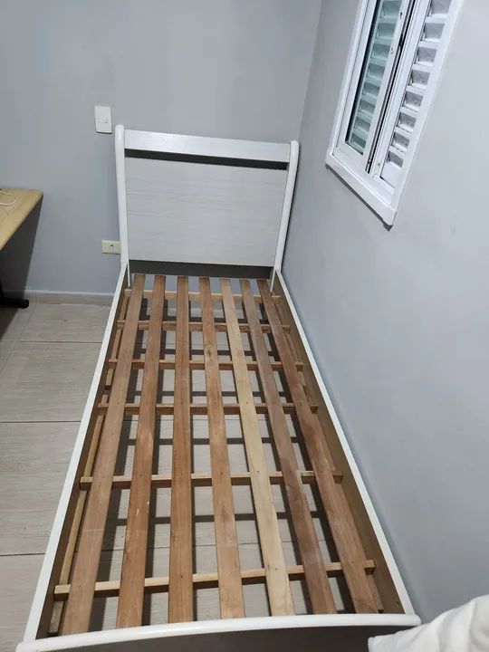 Cama Box Solteiro Branca - Foto 2