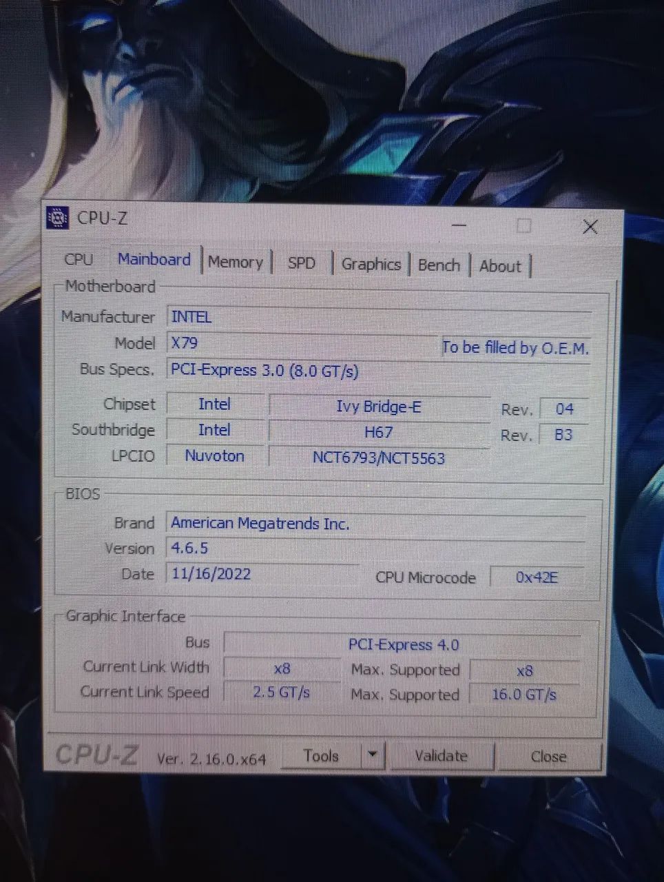 Xeon Kit Motherboard x79 + 2670 V2 + 16gb DDR364363332647425121