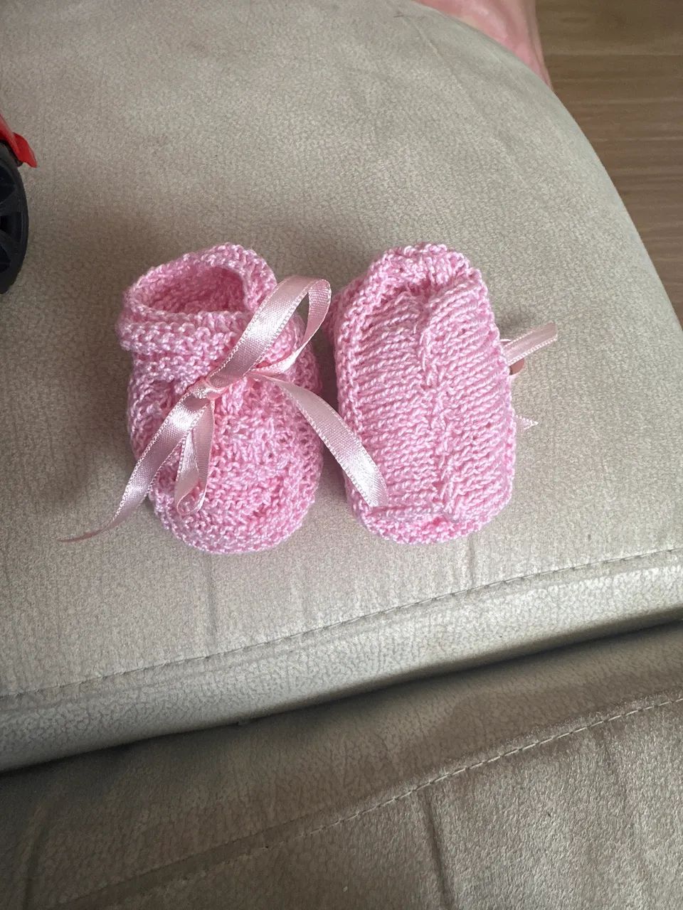 Sapatinho bebê RN rosa clarinho  - Foto 3