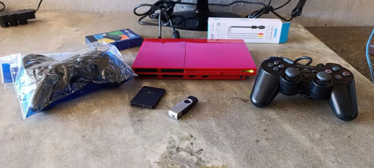 Ps2 customiszado Red completo 