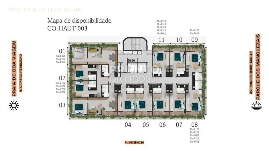 Flat CO-HAUT 003, unidade não informado 604, Pina
