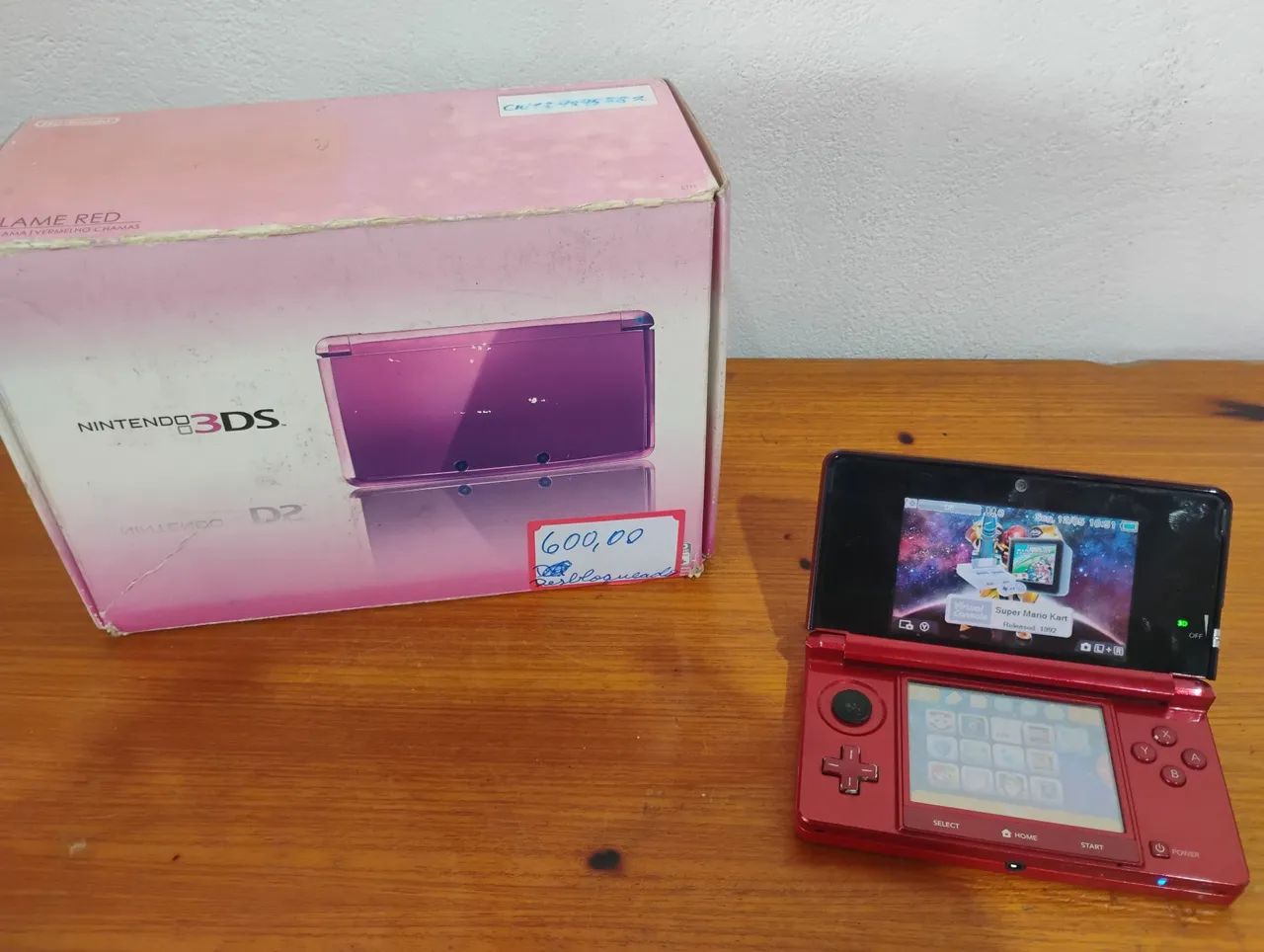 Nintendo 3DS Vermelho Desbloqueado