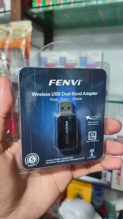 Adaptador usb wifi 5g 1300mbps fenvi