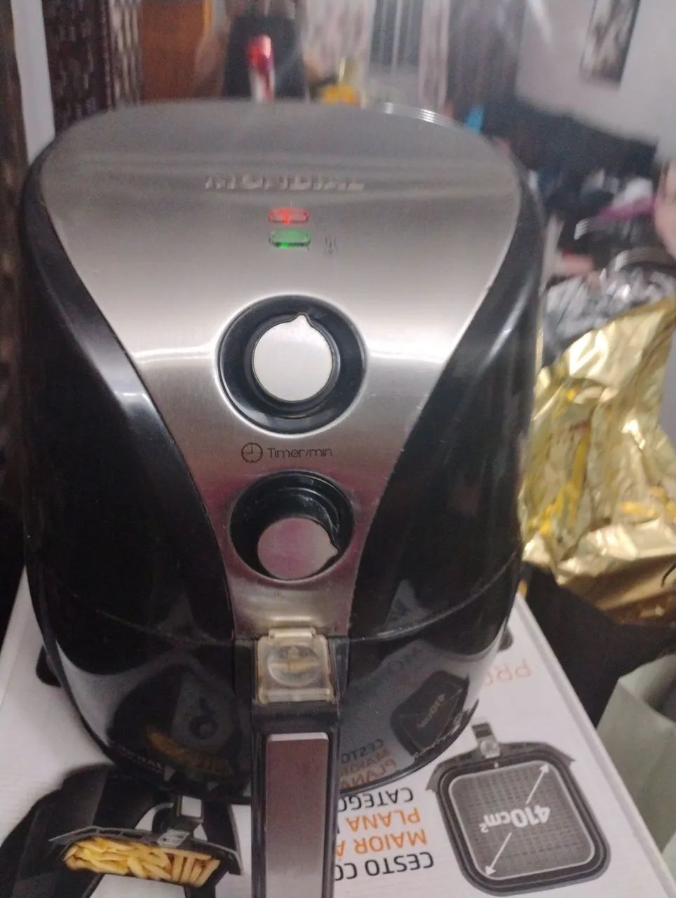 Fritadeira Elétrica Air Fryer Mondial Premium  1500W - Foto 5
