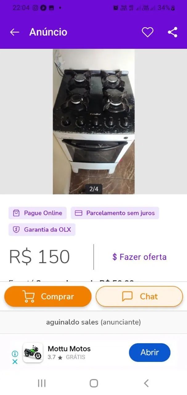Limpeza desentupimento em fogão limpeza geral - Foto 5