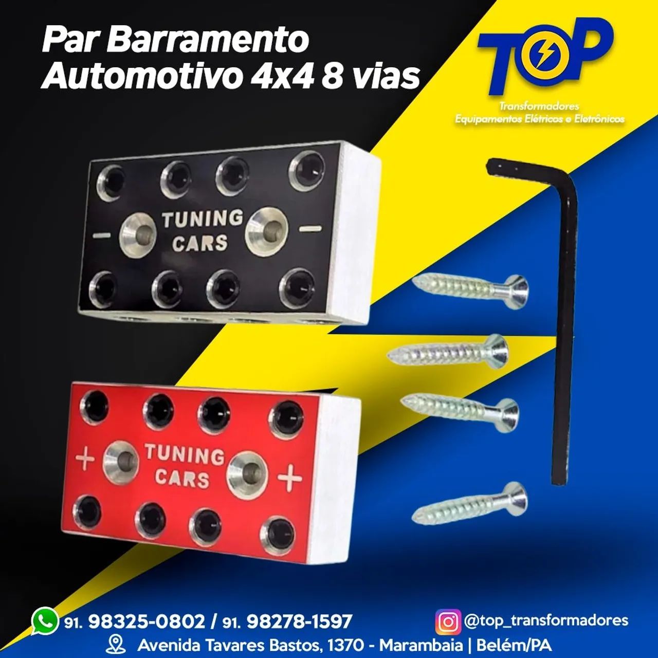 Barramento automotivo 4x4 (8 vias) Som 