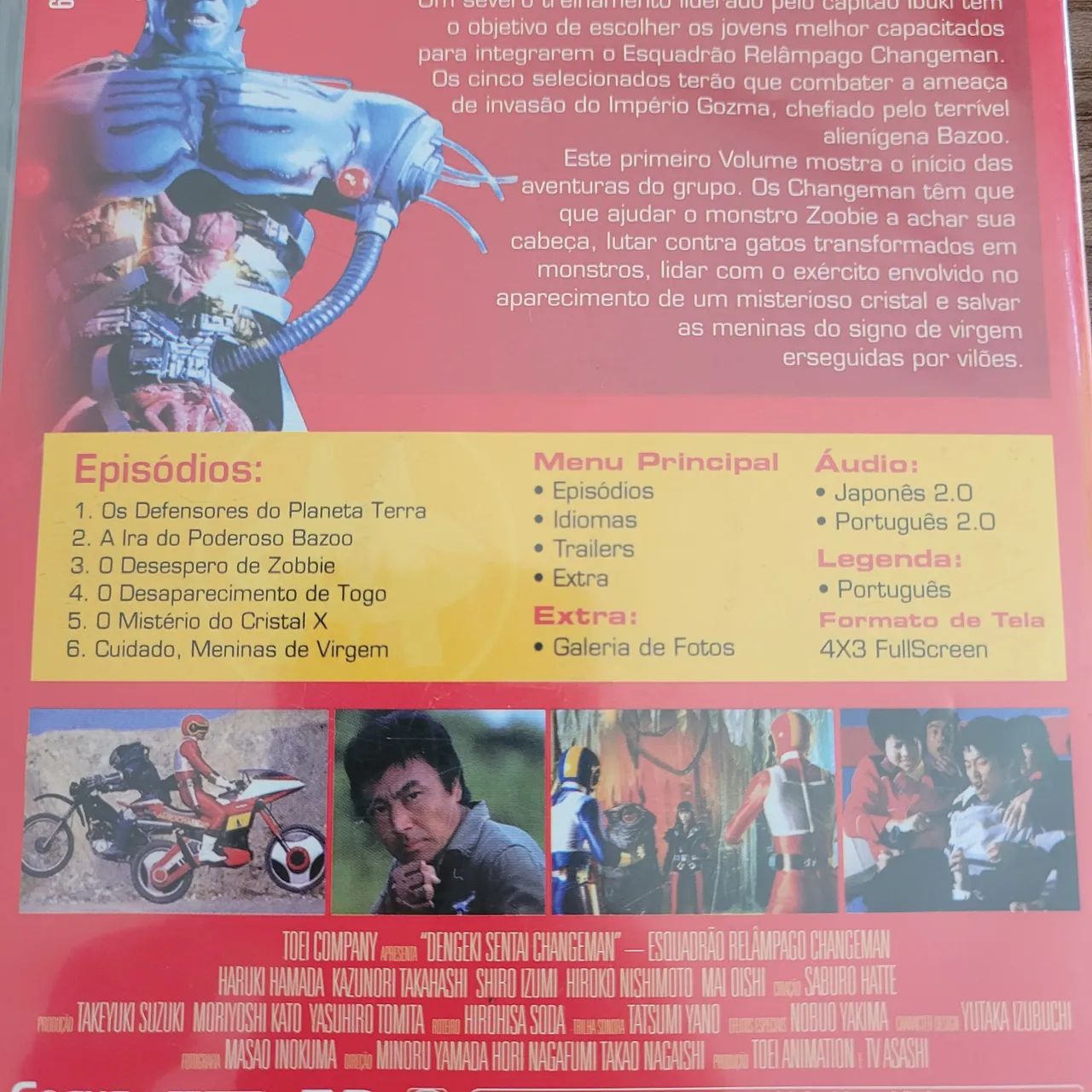 DVD Esquadrão Relâmpago Changeman - Volume 1 - Foto 4