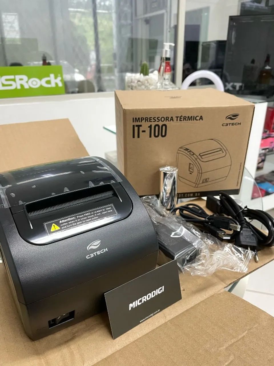 Impressora Térmica Não Fiscal para Cupons/ Recibos (USB + Ethernet) IT-100 C3TECH 