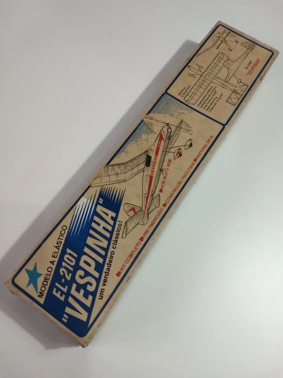 Antigo Kit Para Montar Aeromodelo Vespinha Movido A Elástico Madeira Balsa