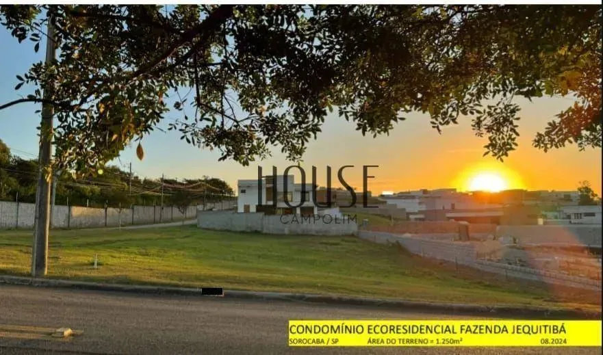 Terreno à venda em Fazenda Jequitibá: condomínio de alto padrão em Sorocaba, com 1250m² |