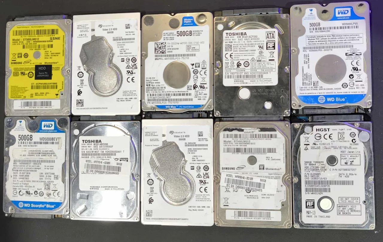 HDs 500GB - Diversas Marcas 