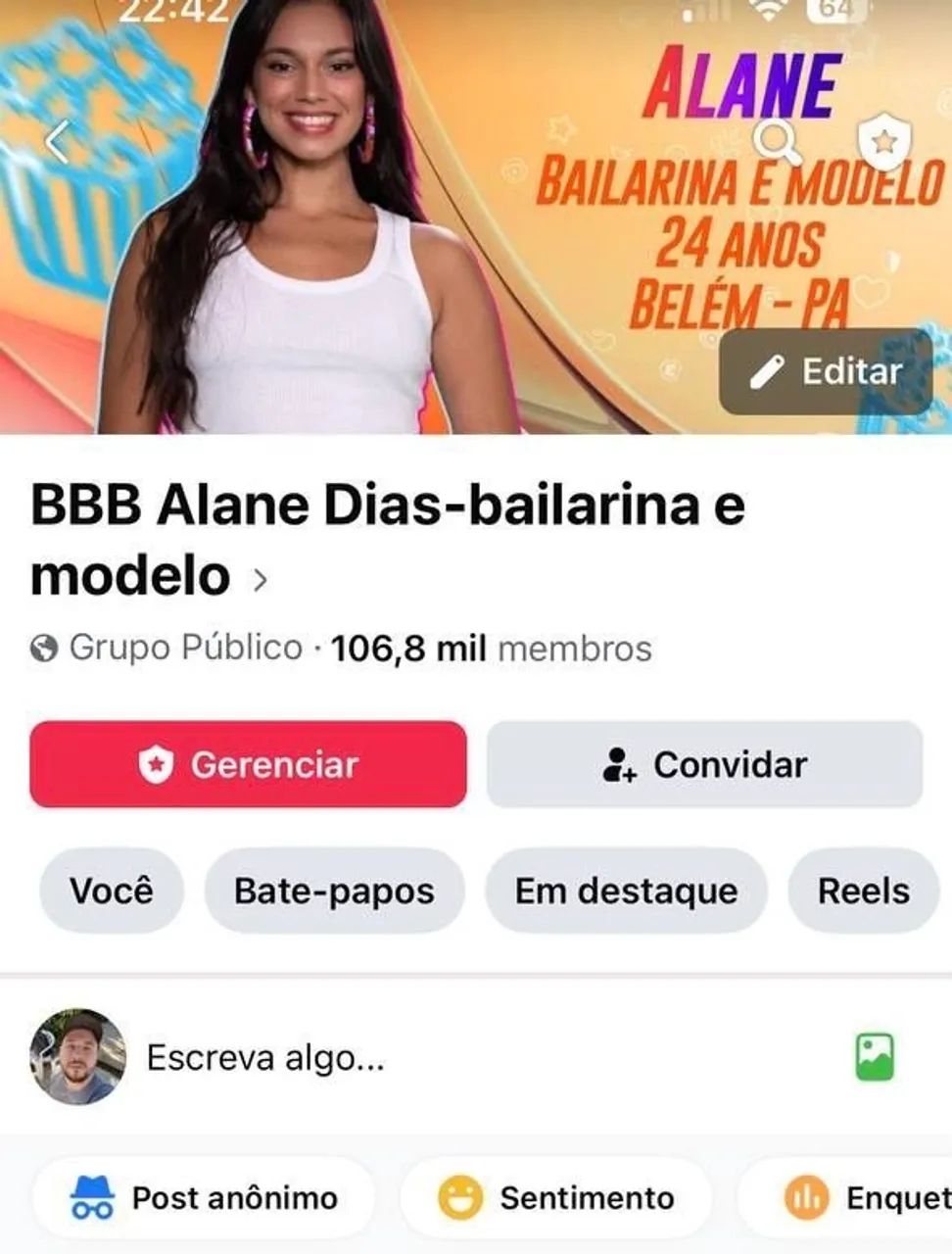 Página do Facebook a venda 