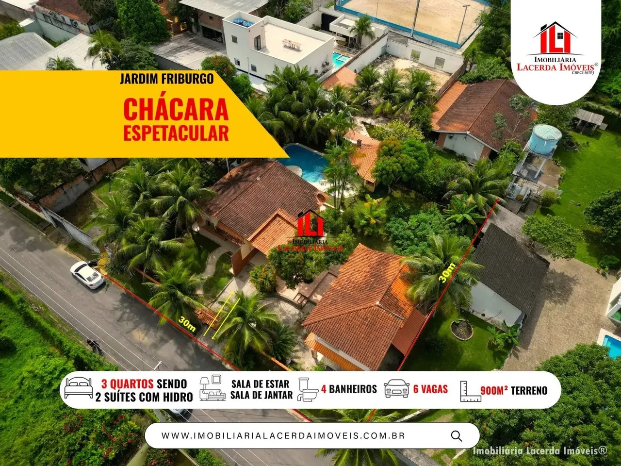 Sítio / Chácara para Venda em Manaus, Tarumã, 3 dormitórios, 2 suítes, 4 banheiros, 6 vaga