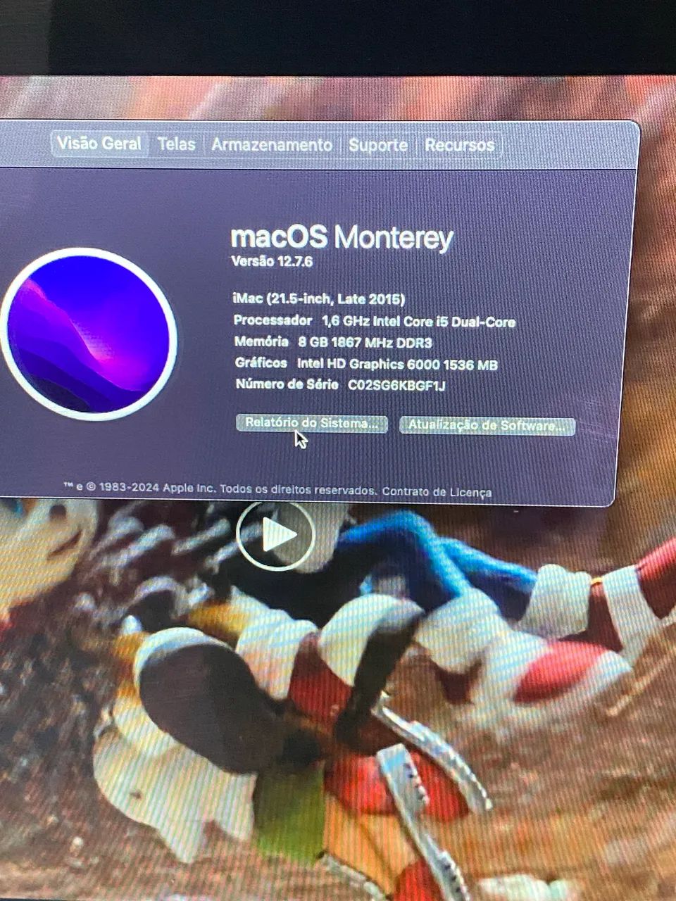 iMac 21,5? Apple - Late 2015 | Funcionando perfeitamente