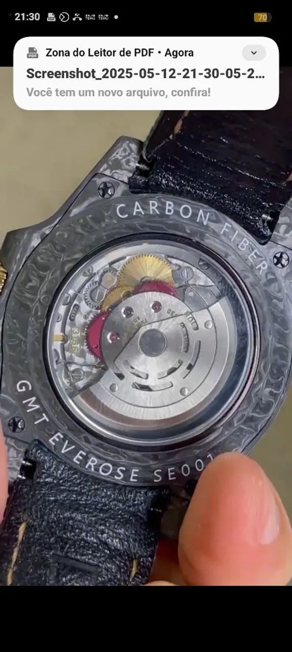 ROLEX GMT-Master 40mm- Fibra de Carbono/ Super Clone  - Foto 5