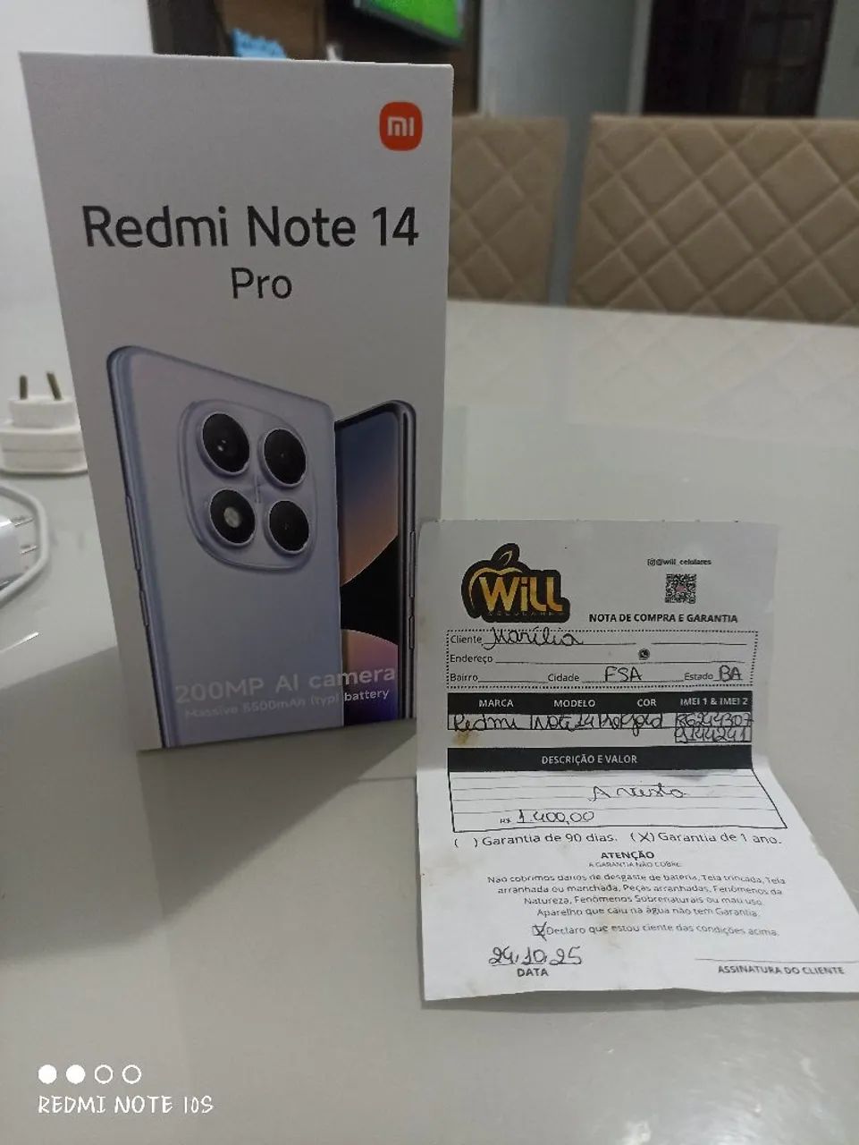 Vendo um redmi note 14 pro 256 gigas 4g poucos dias de uso  com garantia de 1 ano  - Foto 3