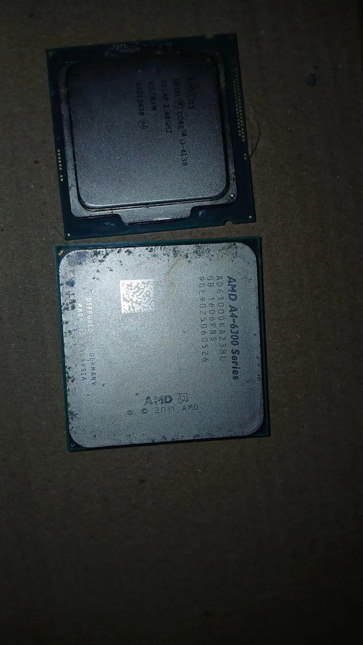 Processadores Intel Core i3-4130 e AMD A4-6300