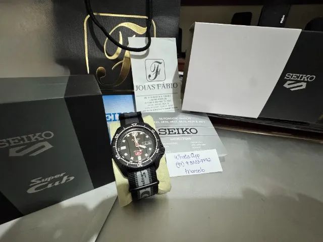 SEIKO 5 Sports Edição Limitada Super Cub - Automático e NOVÍSSIMO - SOMENTE PARA BELÉM !!! - Foto 2