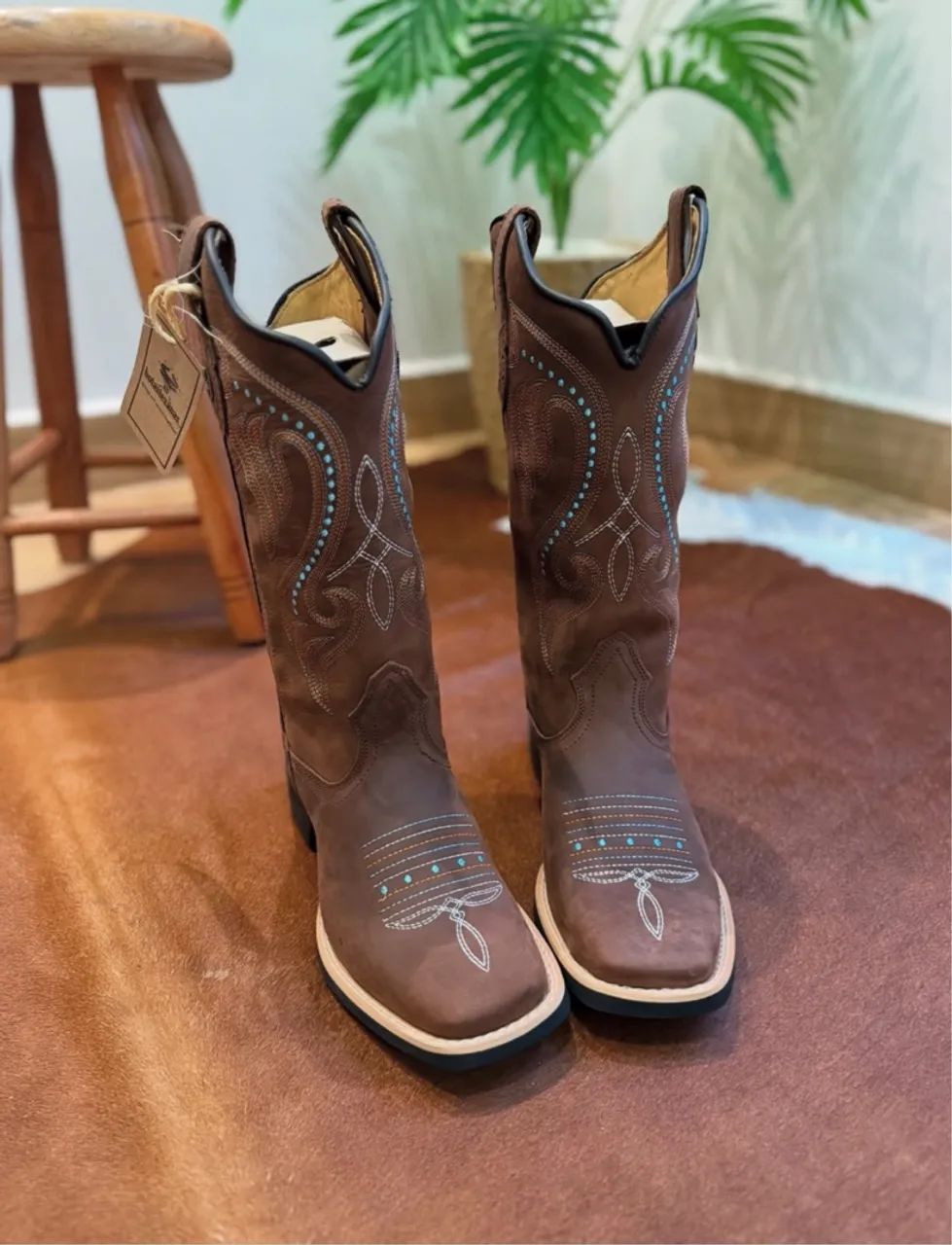 Botas Texanas de Couro bordado  - Foto 2