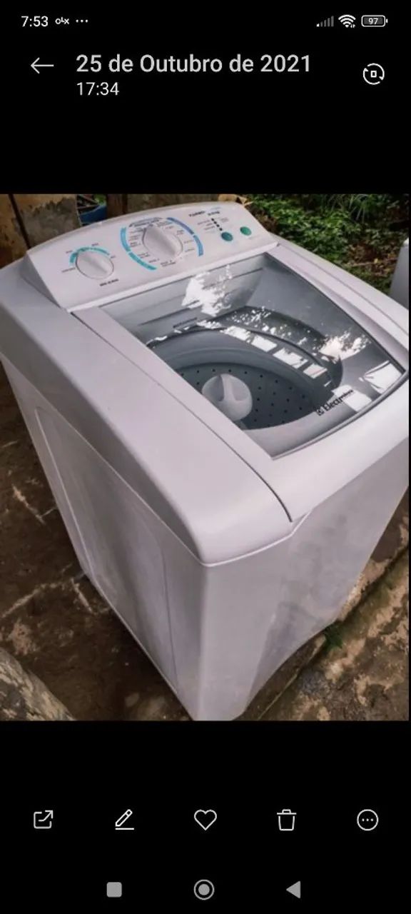 Máquina Eletrolux turbo capacidade 9 KG funcionando perfeitamente testo na hora entrego - Foto 3