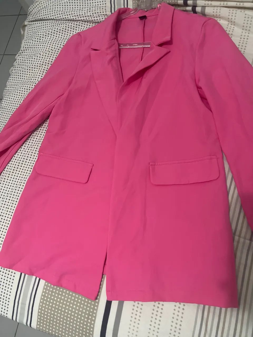 Blazer feminino rosa - Tamanho M - Foto 2