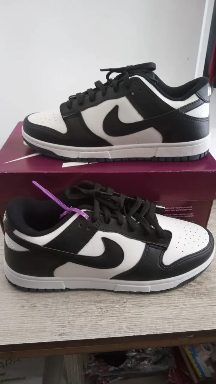 Nike Dunk Low Preto e Branco1 linha 