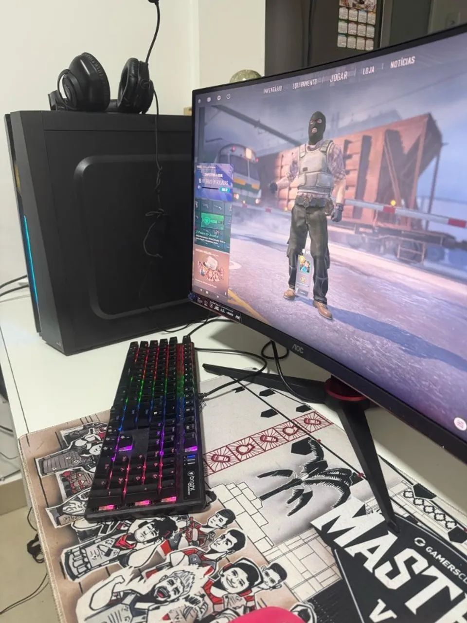 PC GAMER RYZEN 7 5700X + RTX 2070 + MONITOR CURVO AOC 240HZ