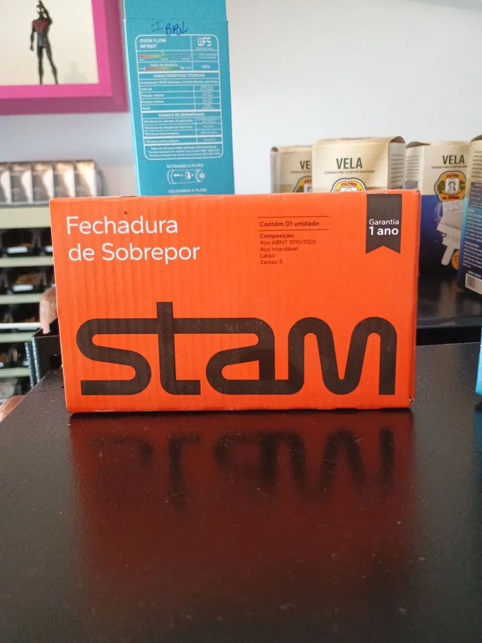 Fechadura de Sobrepor Stam - Nova - Foto 2