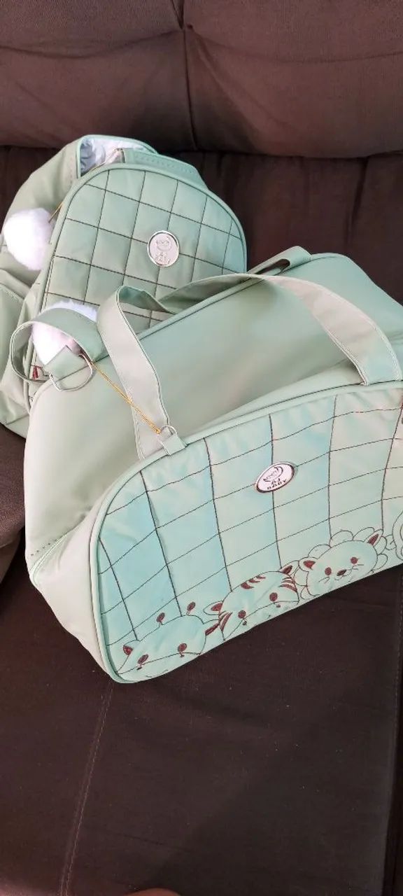 Conjunto de Bolsas para Bebê - Verde Claro - Foto 3