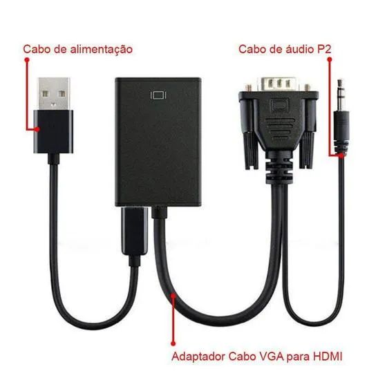 Adaptador Vga para Hdmi conversor - Foto 4