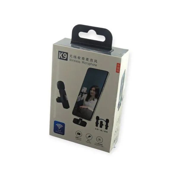 Microfone de Lapela Sem Fio K9 Vlog Compatível Android, IOS - Foto 6
