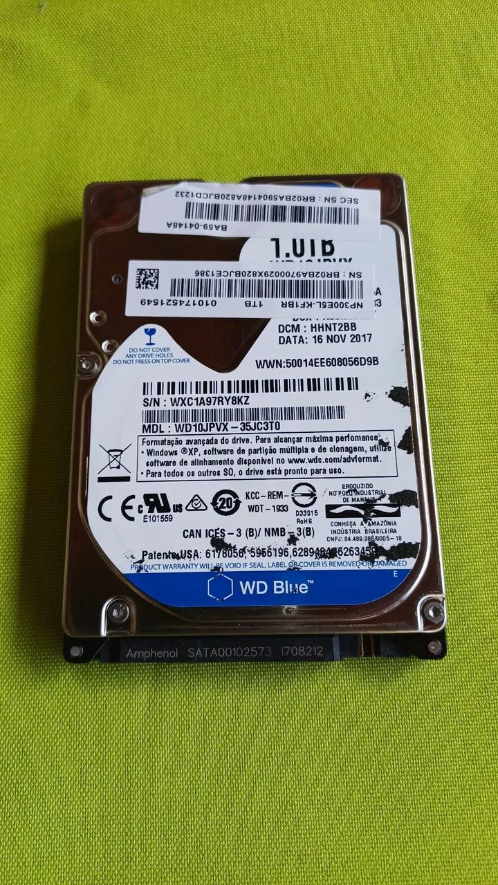 HD 1TB WD Blue - WDC1A97RY8KZ