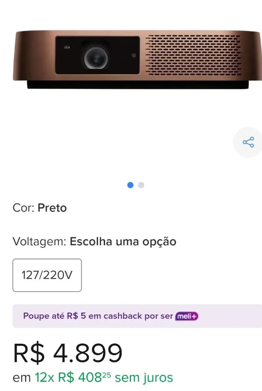 Projetor Sony Viewsonic M2 - Perfeito Estado - Foto 4