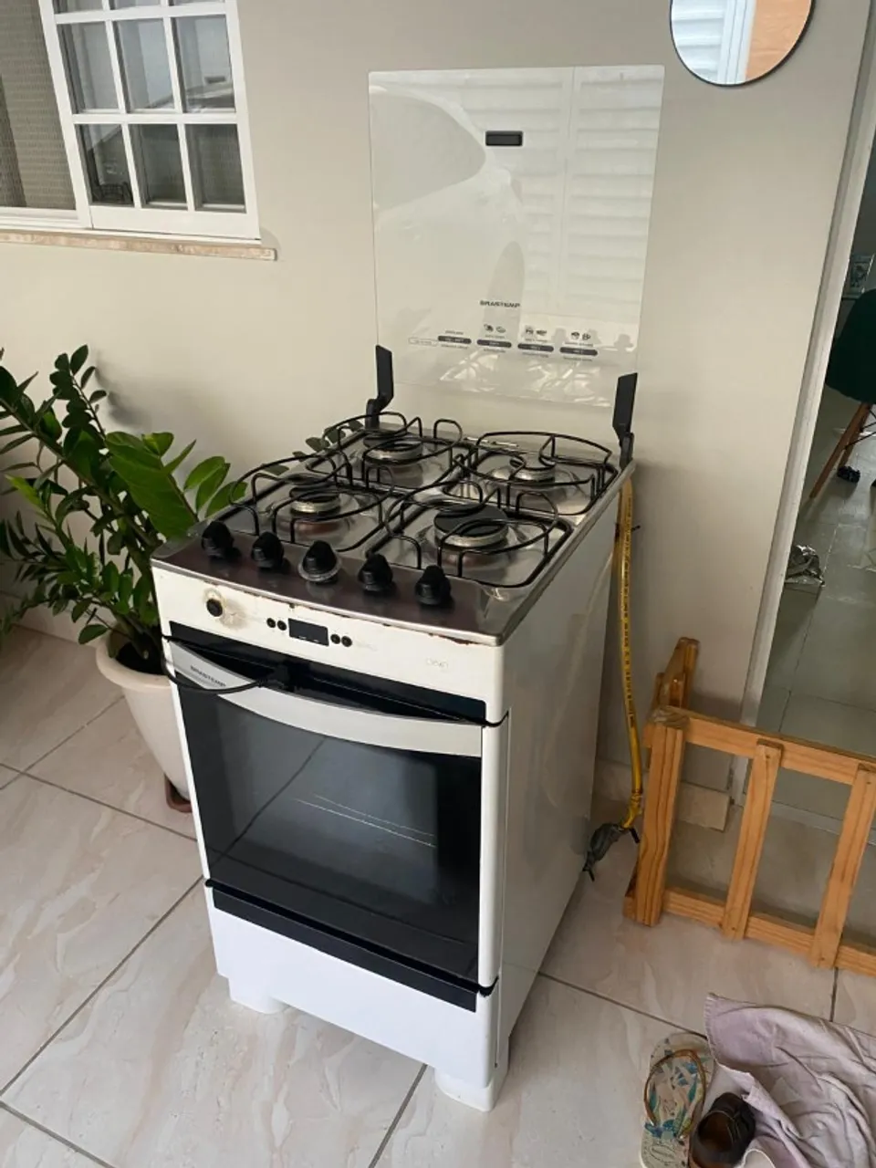 Fogão Brastemp Clean, 4 bocas com Timer.