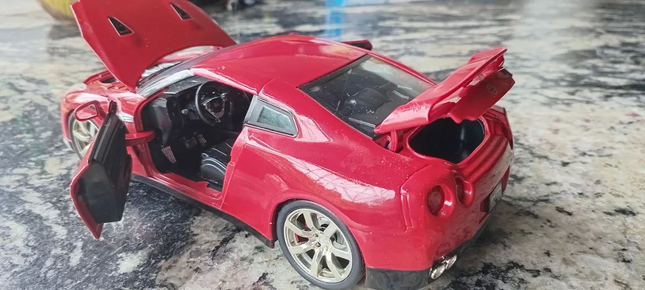 Miniatura JADA NISSAN Skyline R35 GTR  vermelho 1/24 - Foto 6