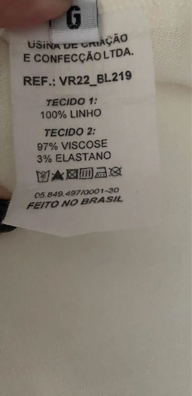 Blusa linho off white G nova  - Foto 5