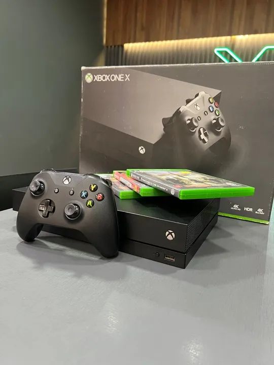 Xbox One x 1tb com jogo e garantia - loja aberta  - Foto 2