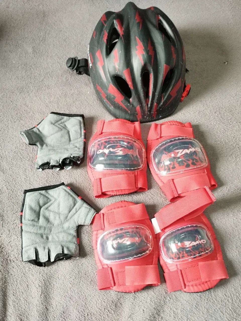 Kit de proteção infantil para ciclismo